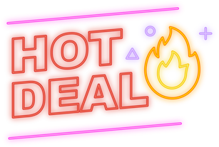 hot deal neon signboard banner